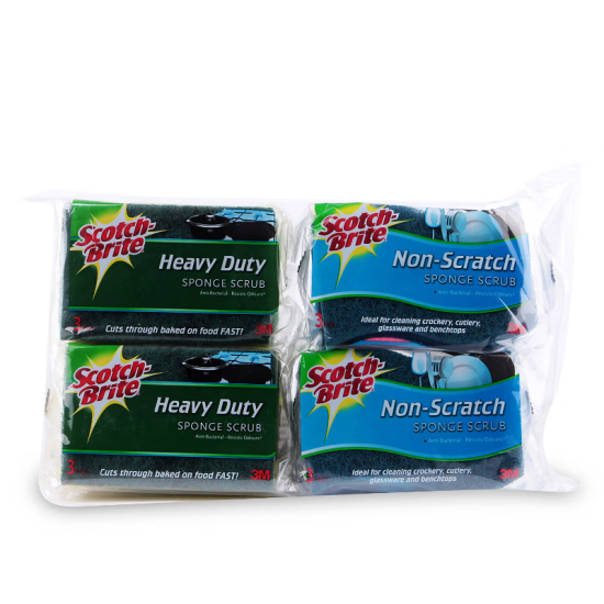 思高 韩国进口 天然木浆棉百洁布12片装（超洁净6片 防刮擦6片）