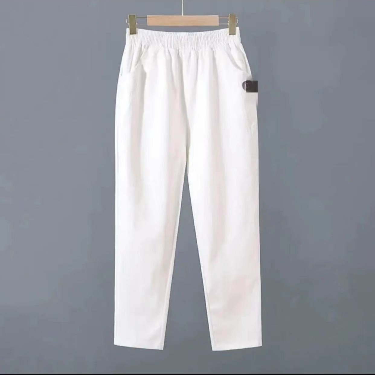 春夏休闲百搭宽松有弹力九分裤