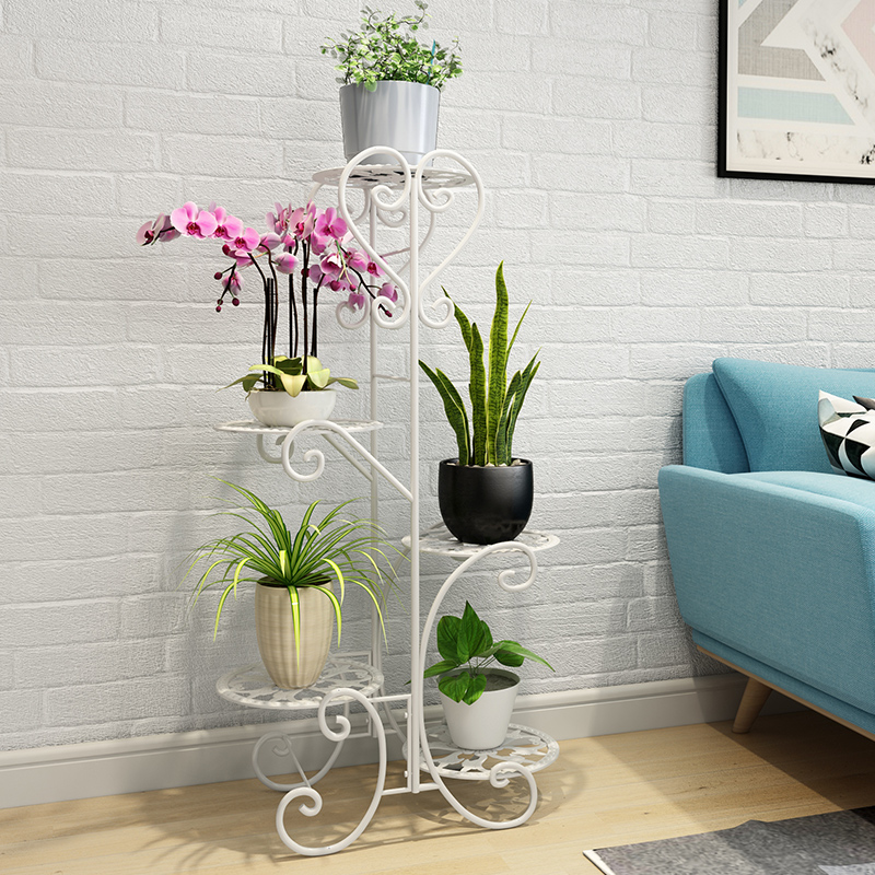 欧式花架子客厅落地式室内阳台多层装饰多肉花盆铁艺置物架