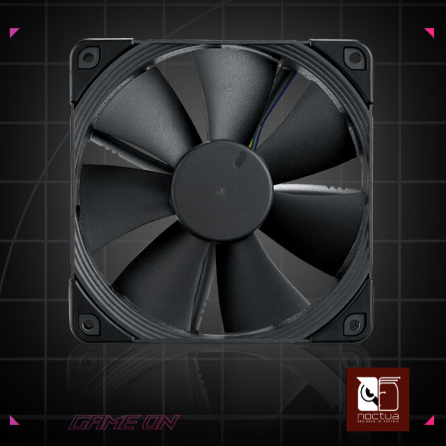 99新 华硕 猫头鹰 NF-F12-PWM 12寸机箱风扇
