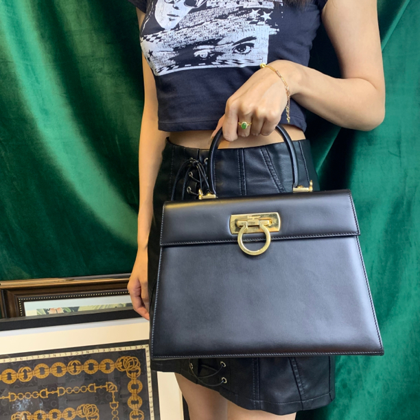 95新 FERRAGAMO/菲拉格慕 A0914博物馆中号/A0914