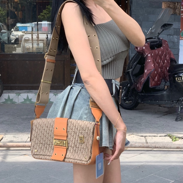 95新 DIOR/迪奥 G526JP 美拉德单肩腋下包