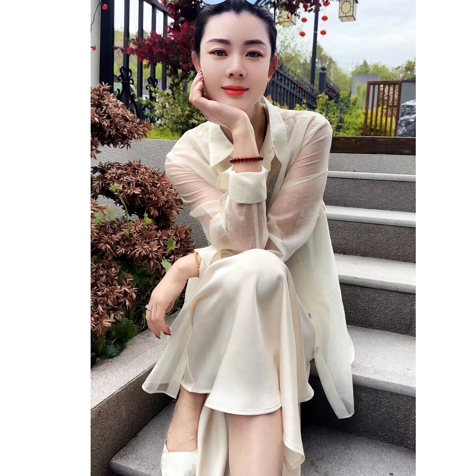 QM753新款防晒衣衬衫女装上衣气质长袖时尚休闲百搭