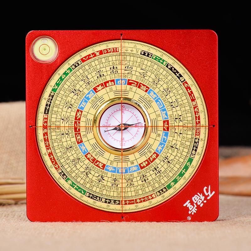 万福堂3寸全铜铝镁合金综合盘强磁天池随身携带专业罗经仪家用