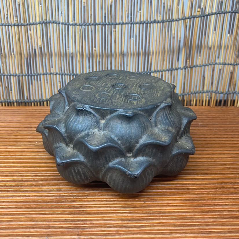 仿古莲花底座  莲花摆件 禅意摆件