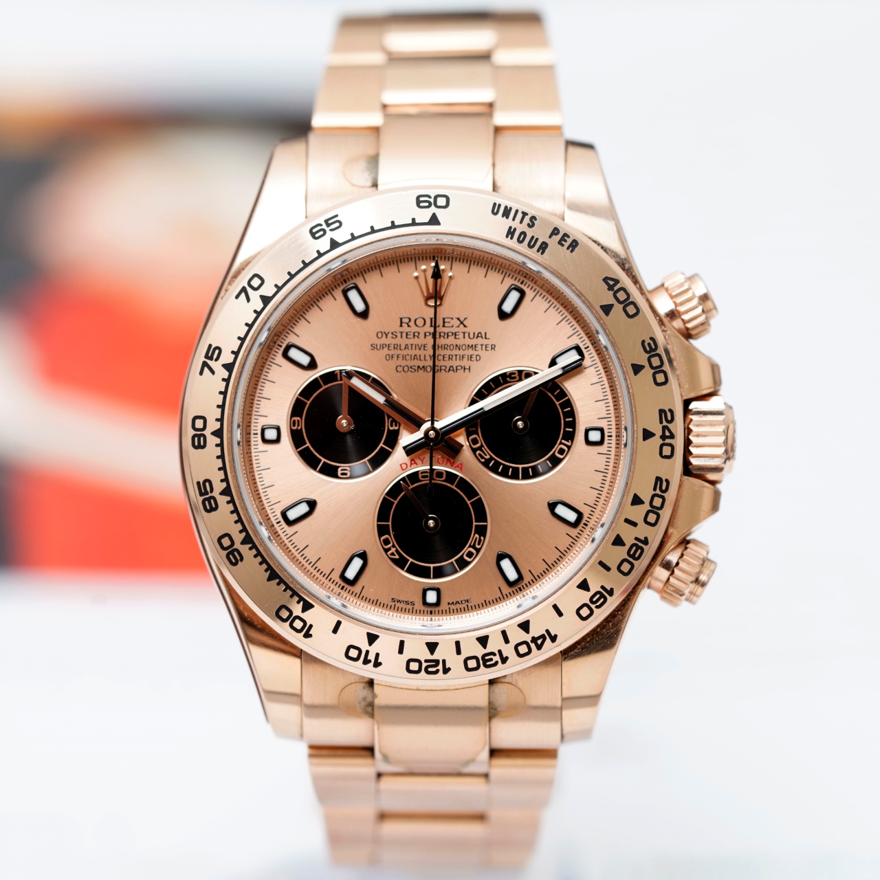 95新 Rolex/劳力士 单表迪通拿系列116505全金贝嫂男士经典机械表