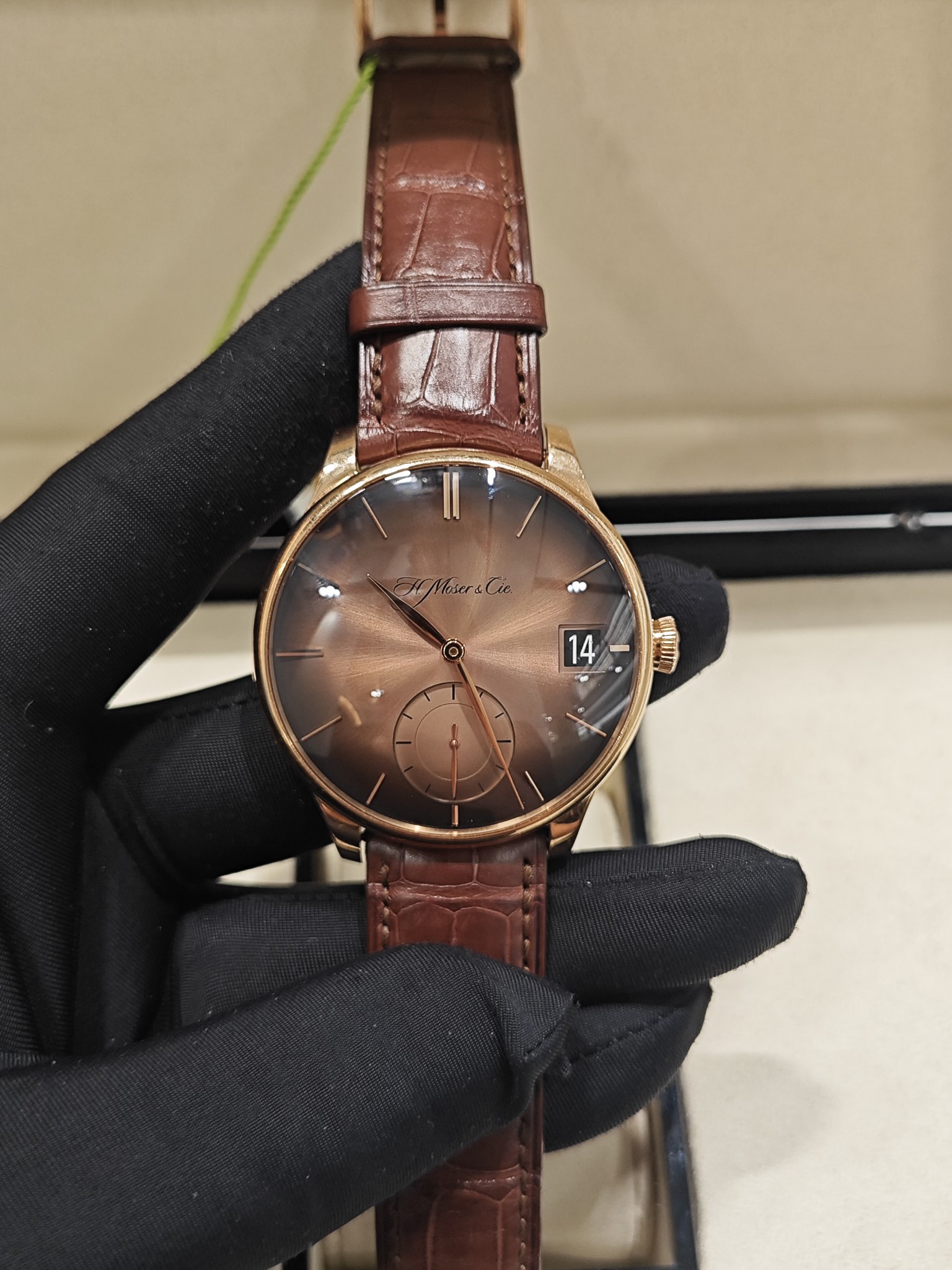 95新 BAOLIHUILUXURIES/寶利匯名品 单表亨利慕时咖盘手动机械表