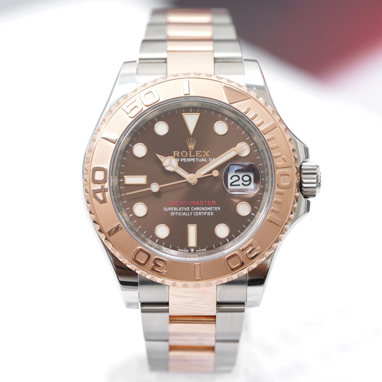 99新 Rolex/劳力士 24年未使用游艇名仕126621咖盘男士经典机械表