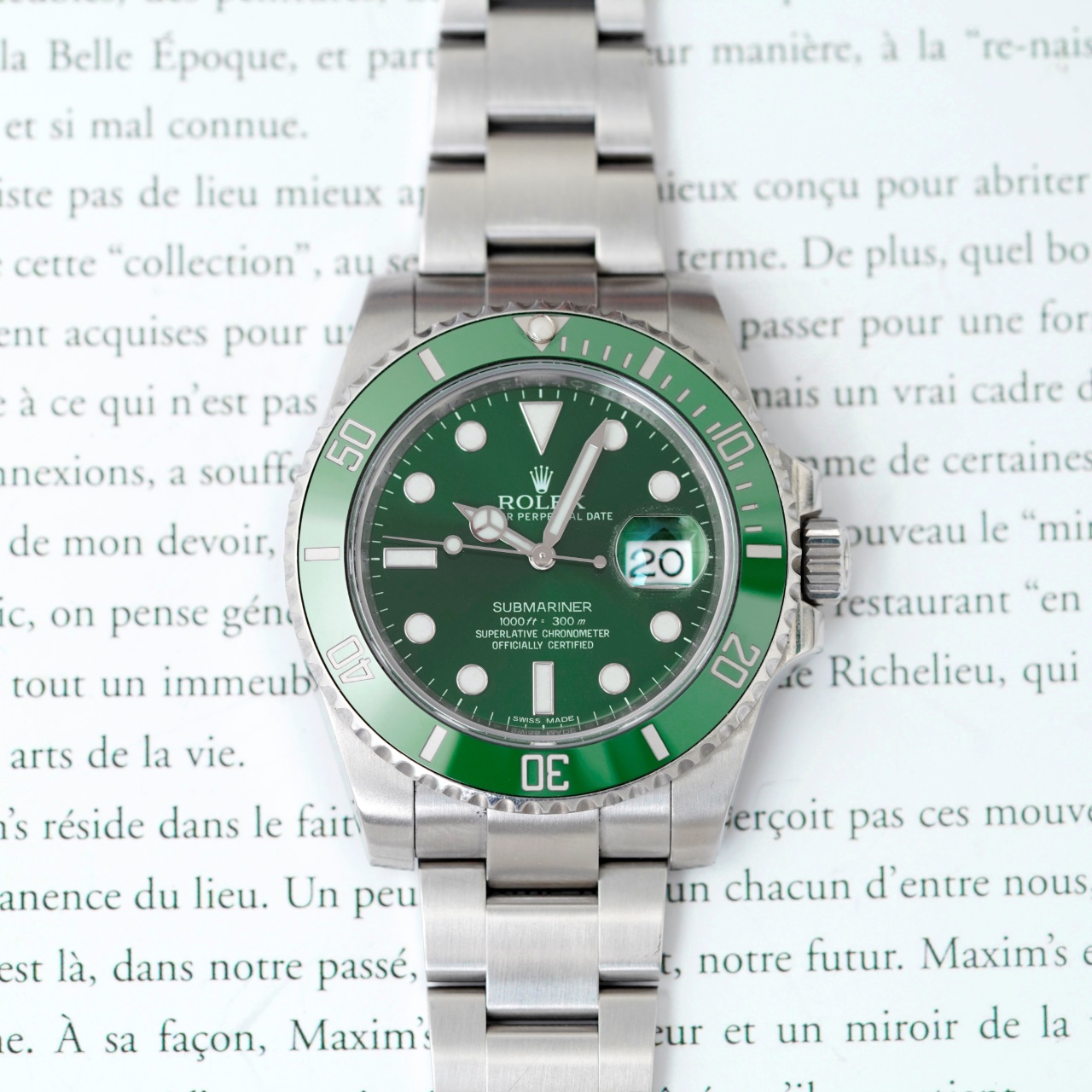 95新 Rolex/劳力士 18年潜航者系列116610二代绿水鬼男士机械腕表