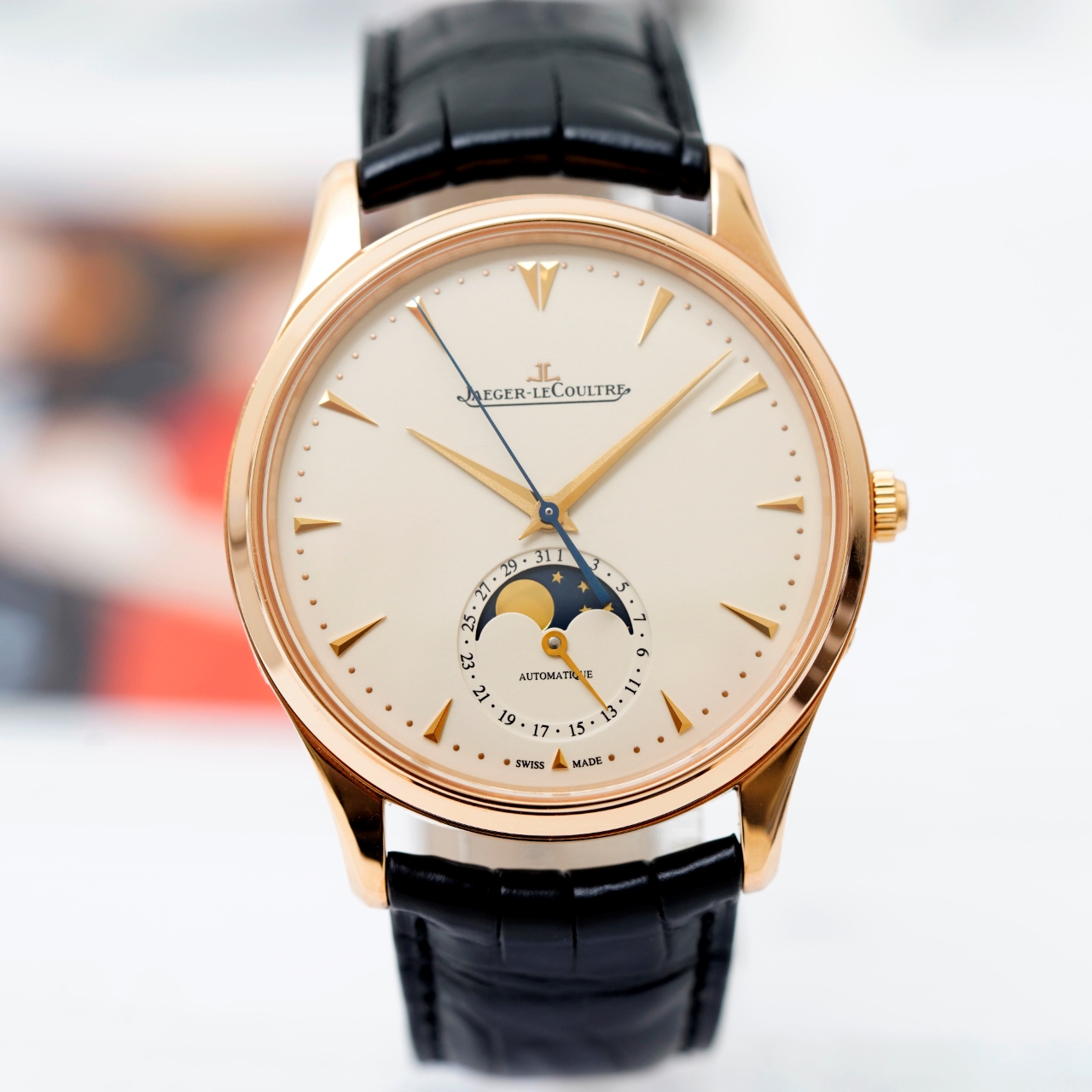 95新 Jaeger-LeCoultre/积家 19年大师系列月相大师金表经典腕表