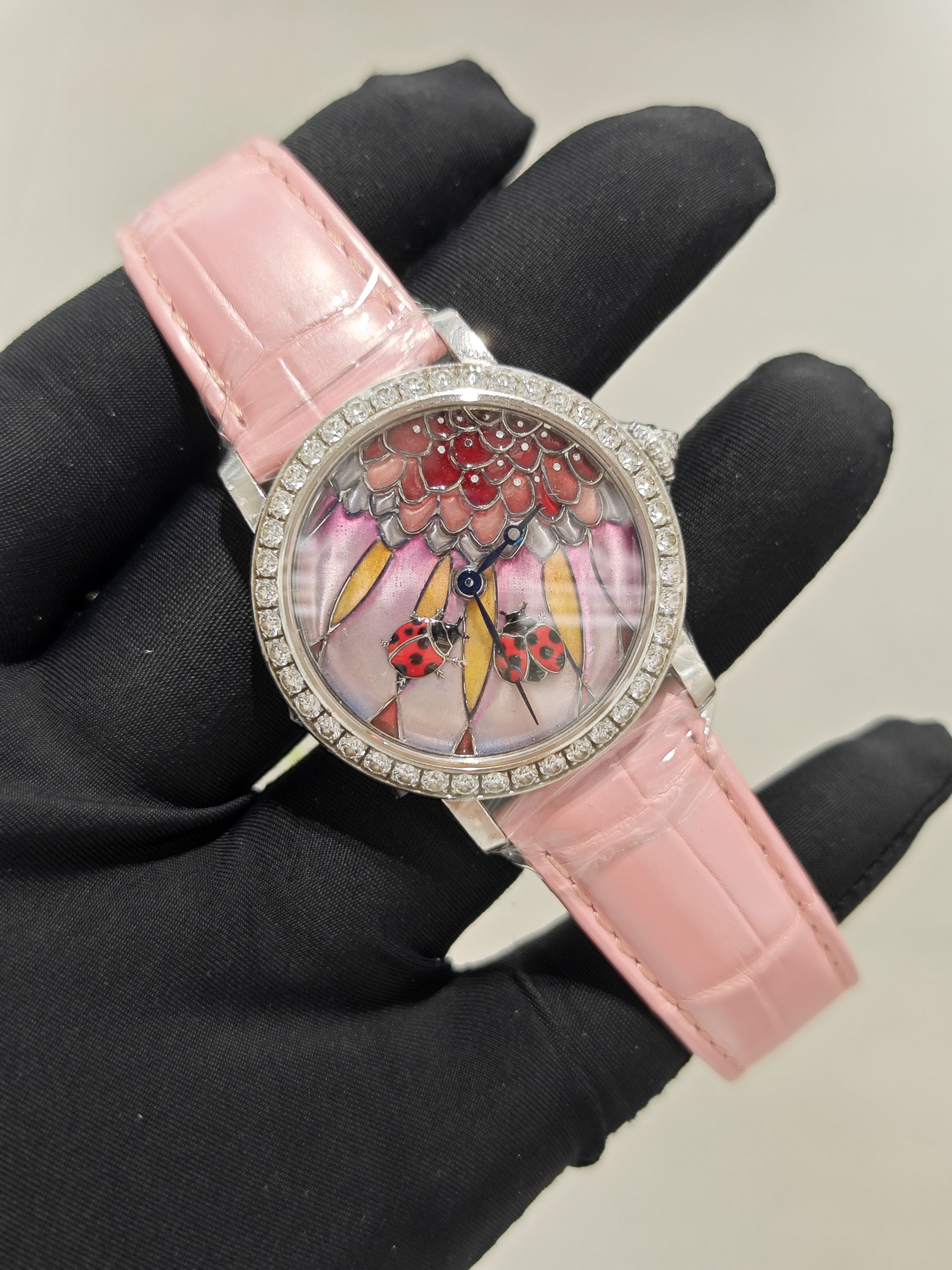 95新 Cartier/卡地亚 单表ROTONDE DE CARTIER系列珐琅盘机械腕表