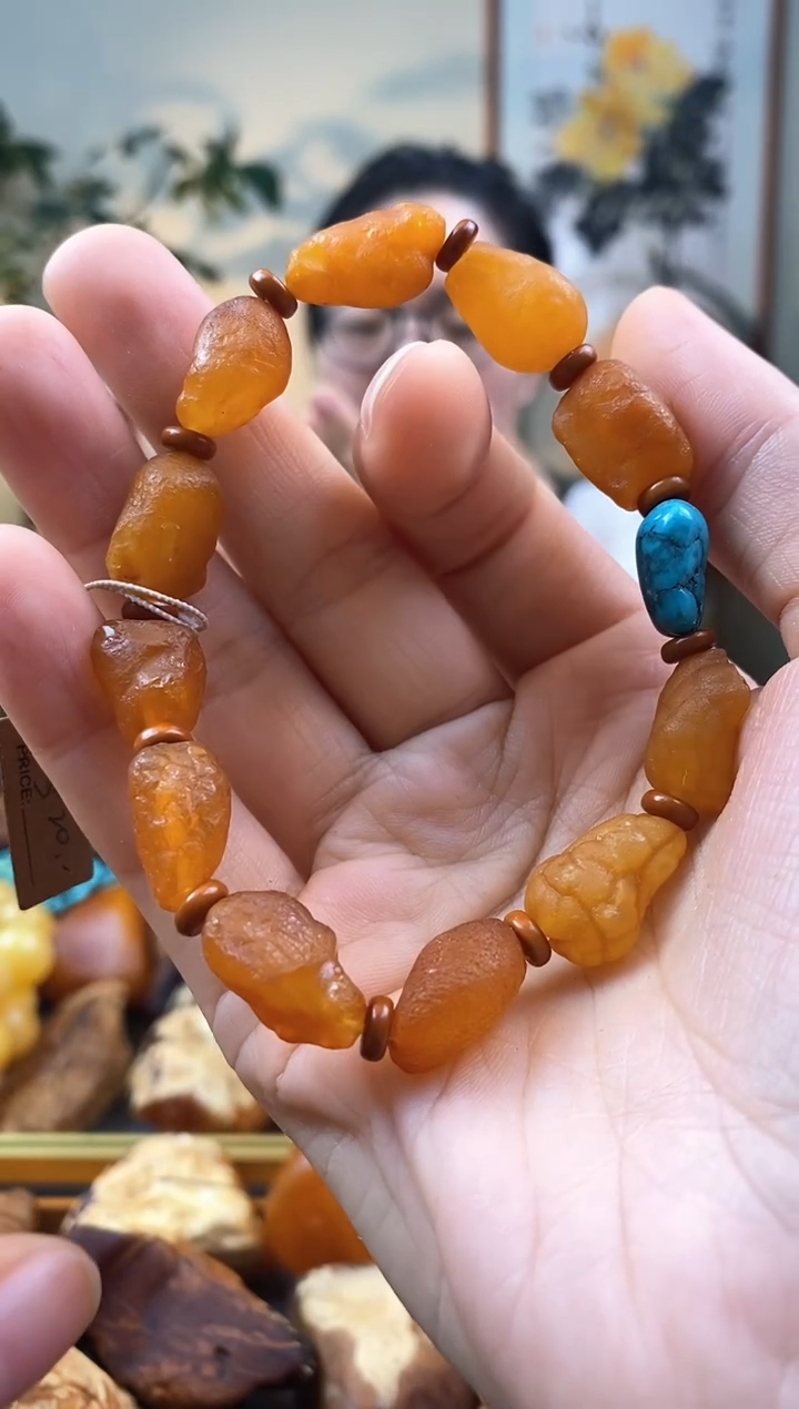 【闪购商品】琥珀手串未镶嵌手串