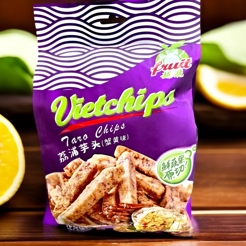 香芋蟹黄脆片，荔浦芋头，酥芋头条酥酥脆脆比薯条还好吃的零食即食