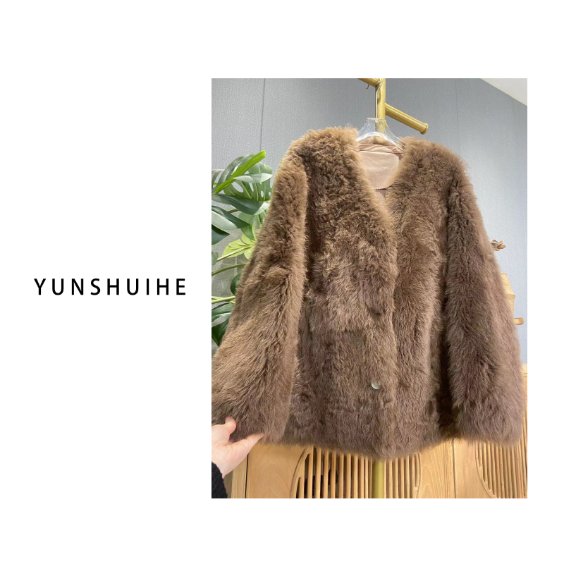 YUNSHIUHE定制！桑榆非晚！重磅棕色外套