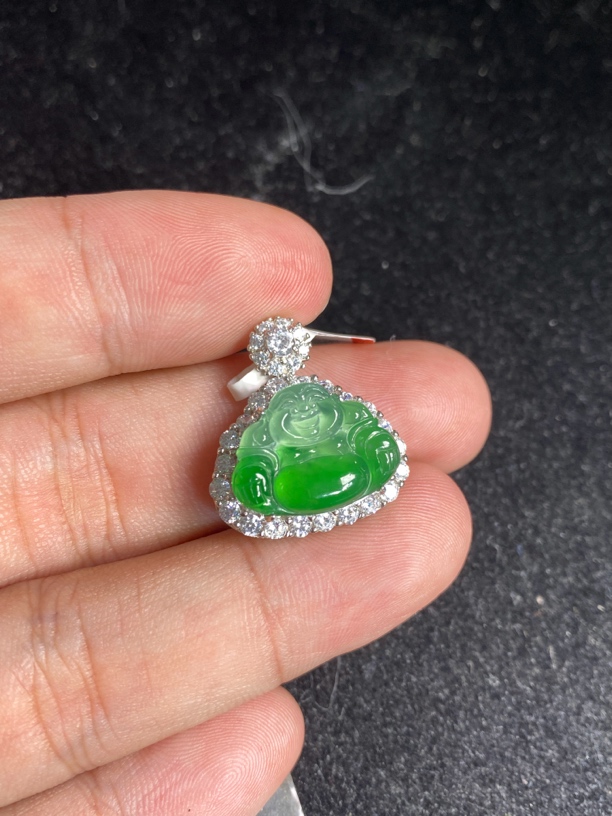 天然A货佛公吊坠