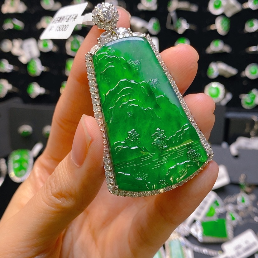 【闪购商品】翡翠颈饰银S925镶嵌李*逸