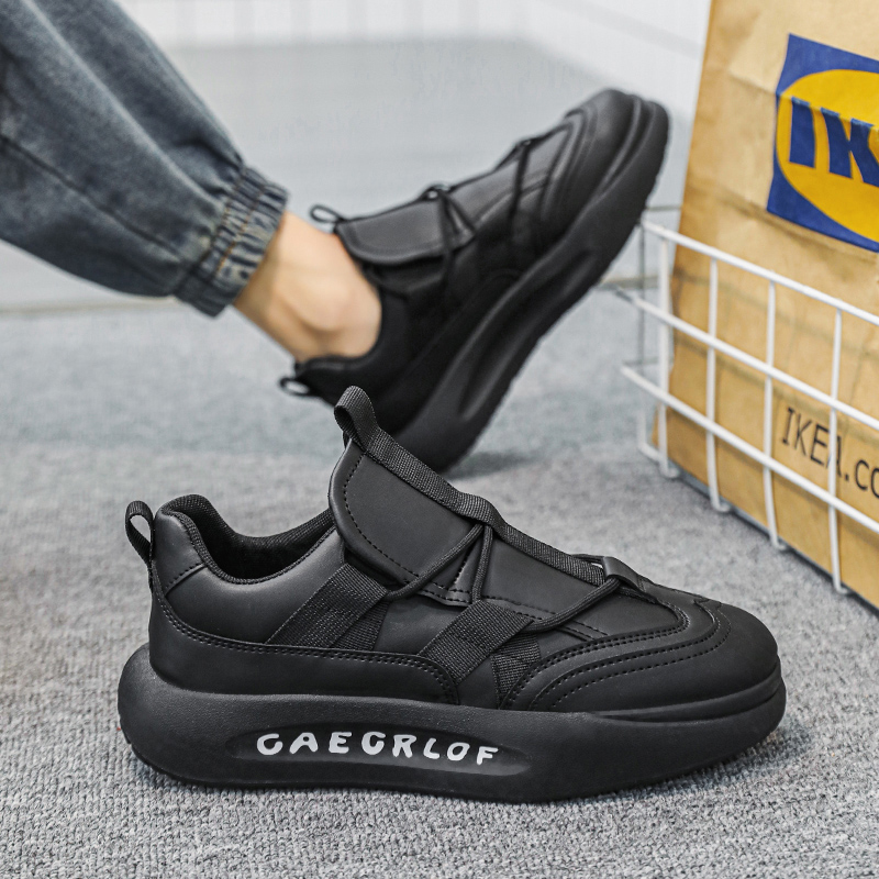 【小扬哥推荐】男鞋冬季新款厚底防滑跑步百搭阿甘运动鞋男纯