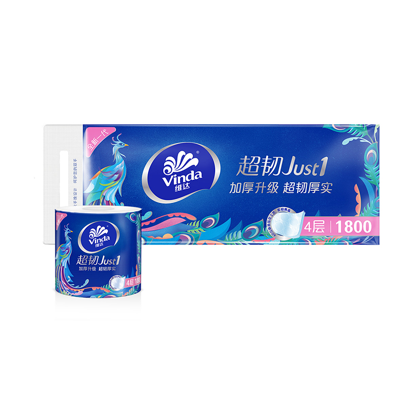 维达超韧四层卷纸 180g*10卷