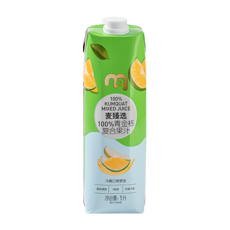 麦臻选100%青金桔复合果汁 1L