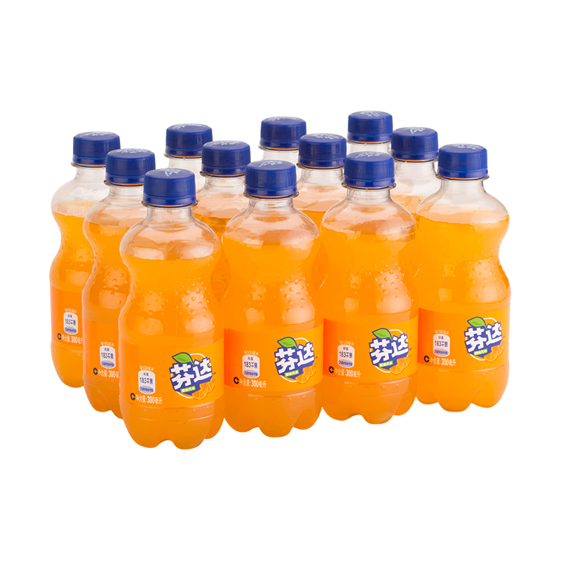 芬达橙味汽水 300ml*12瓶