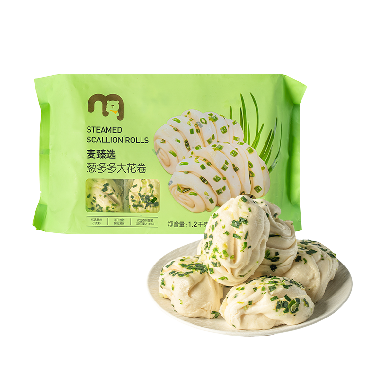 麦臻选葱多多花卷 1.2kg（50g*24个）