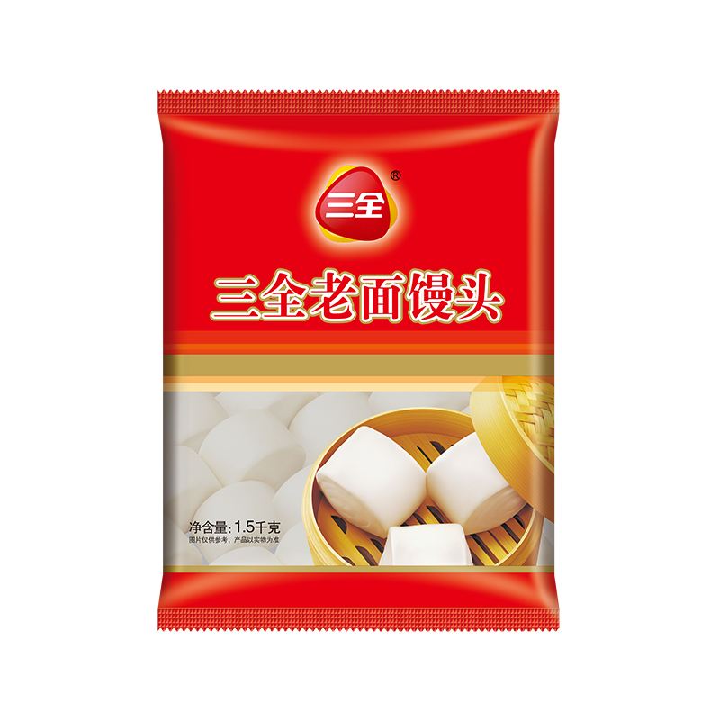 三全老面馒头 1.5kg馒头同城送