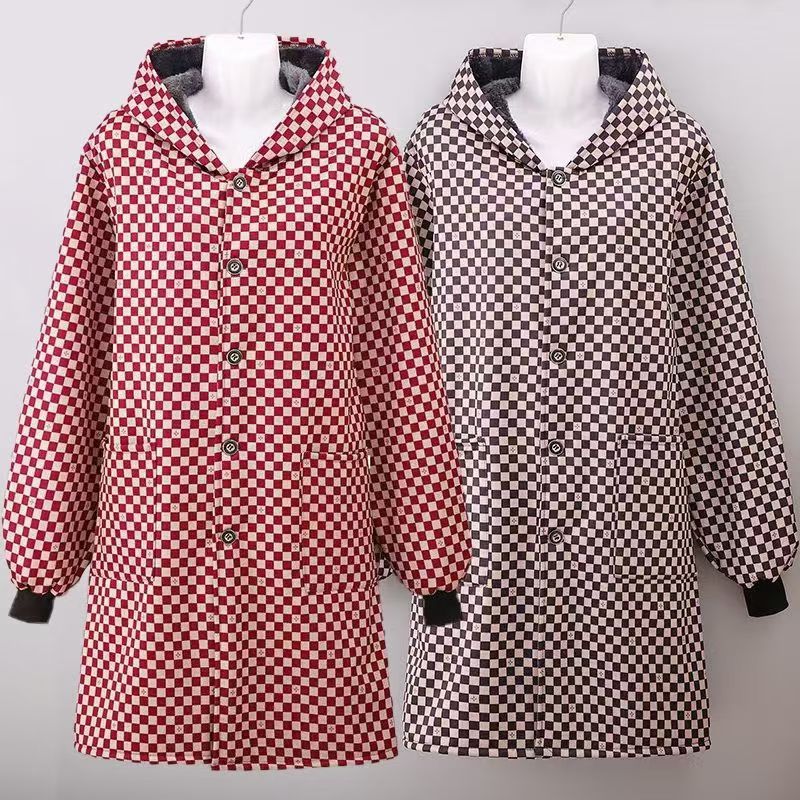 加绒正穿衣冬季长袖罩衣