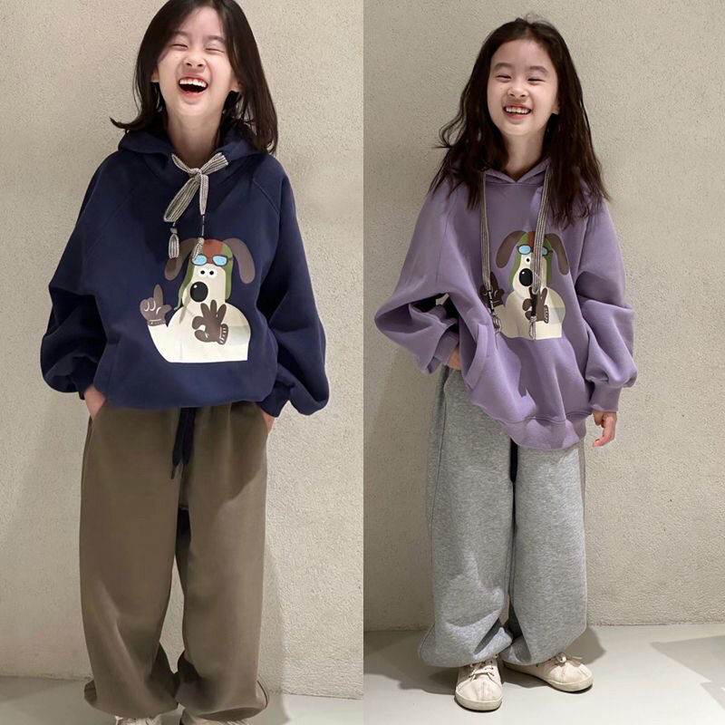 女童秋装套装2023新款秋冬时髦女大童童装儿童百搭春秋网红运动服