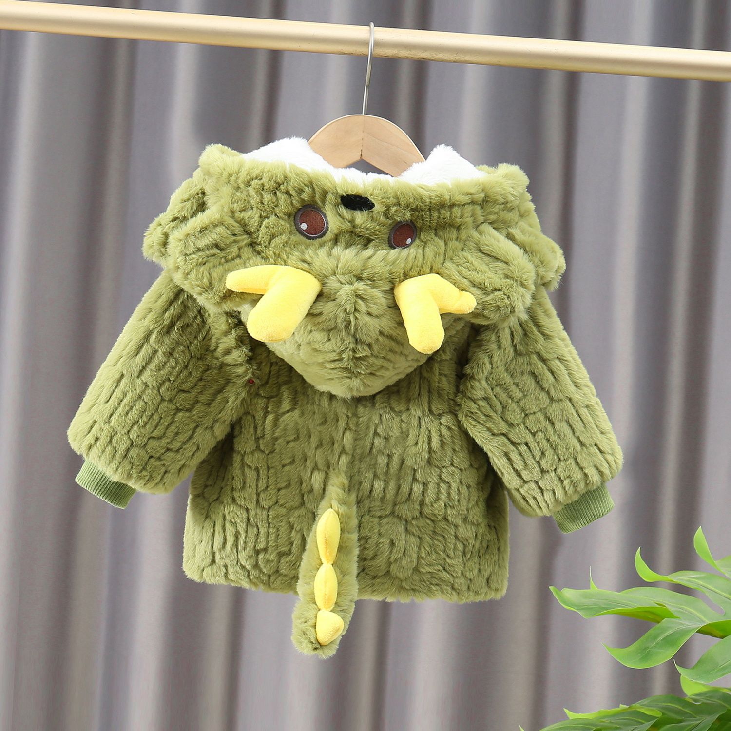 婴幼儿外套秋冬洋气加绒外套2023新款宝宝儿童婴儿毛毛衣