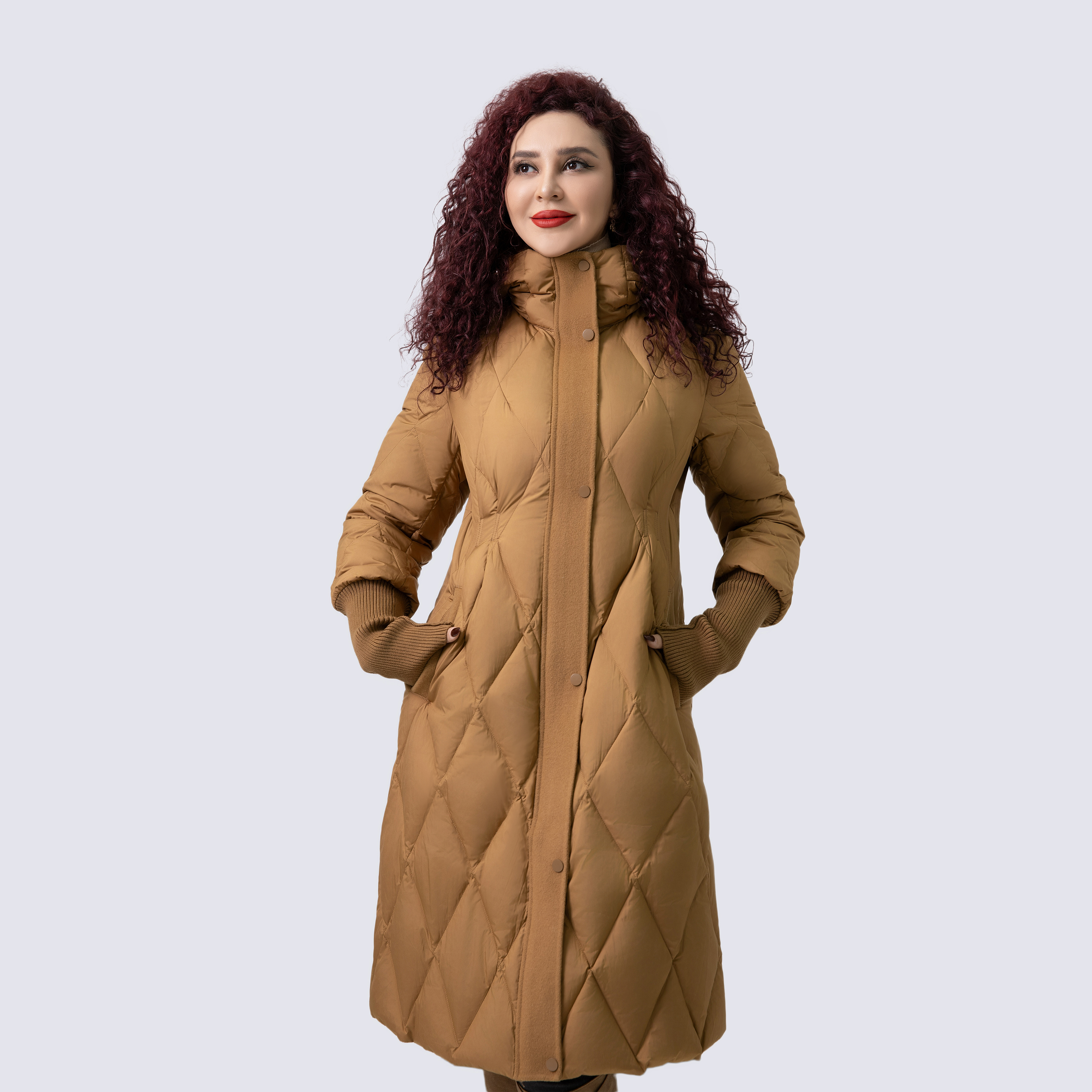 【UMIDA】高领新款长款外套 （娜孜古丽推荐）