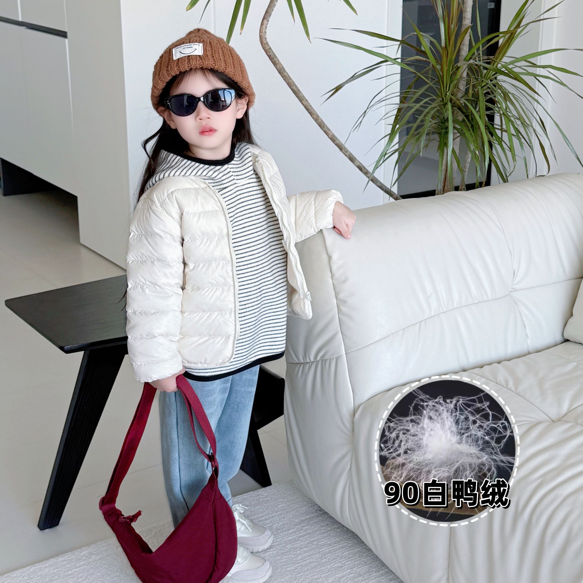 【羽绒内胆】三防（90白鸭绒）D2417WT鱼子酱品牌儿童女童