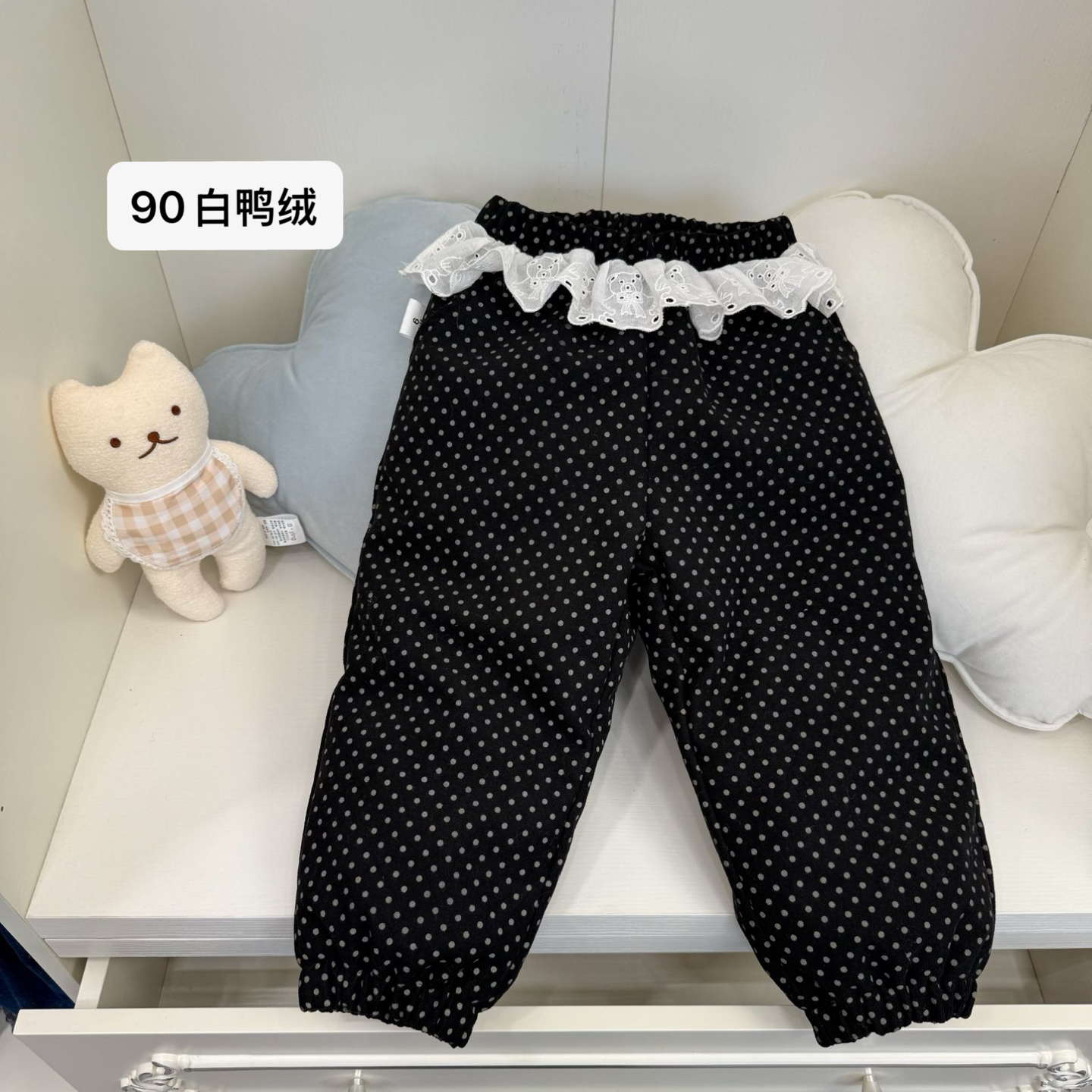 (断码清)【波点羽绒裤】新国标（90白鸭绒）D24272K鱼子酱品牌儿童