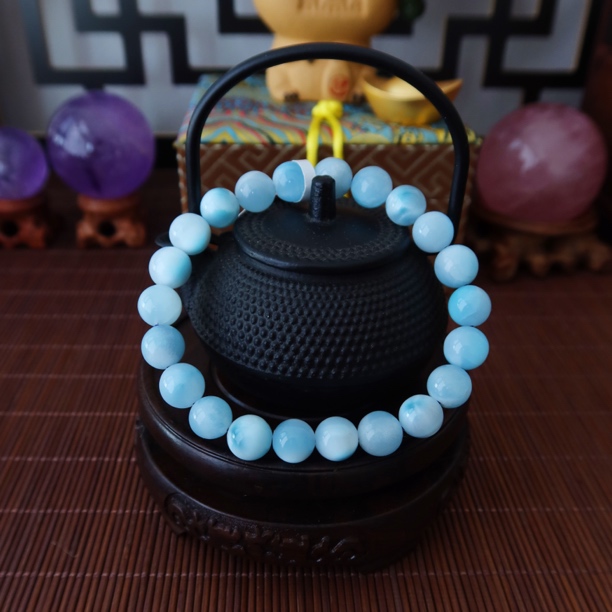 【悦玺】天然精品海纹石单圈手串手链