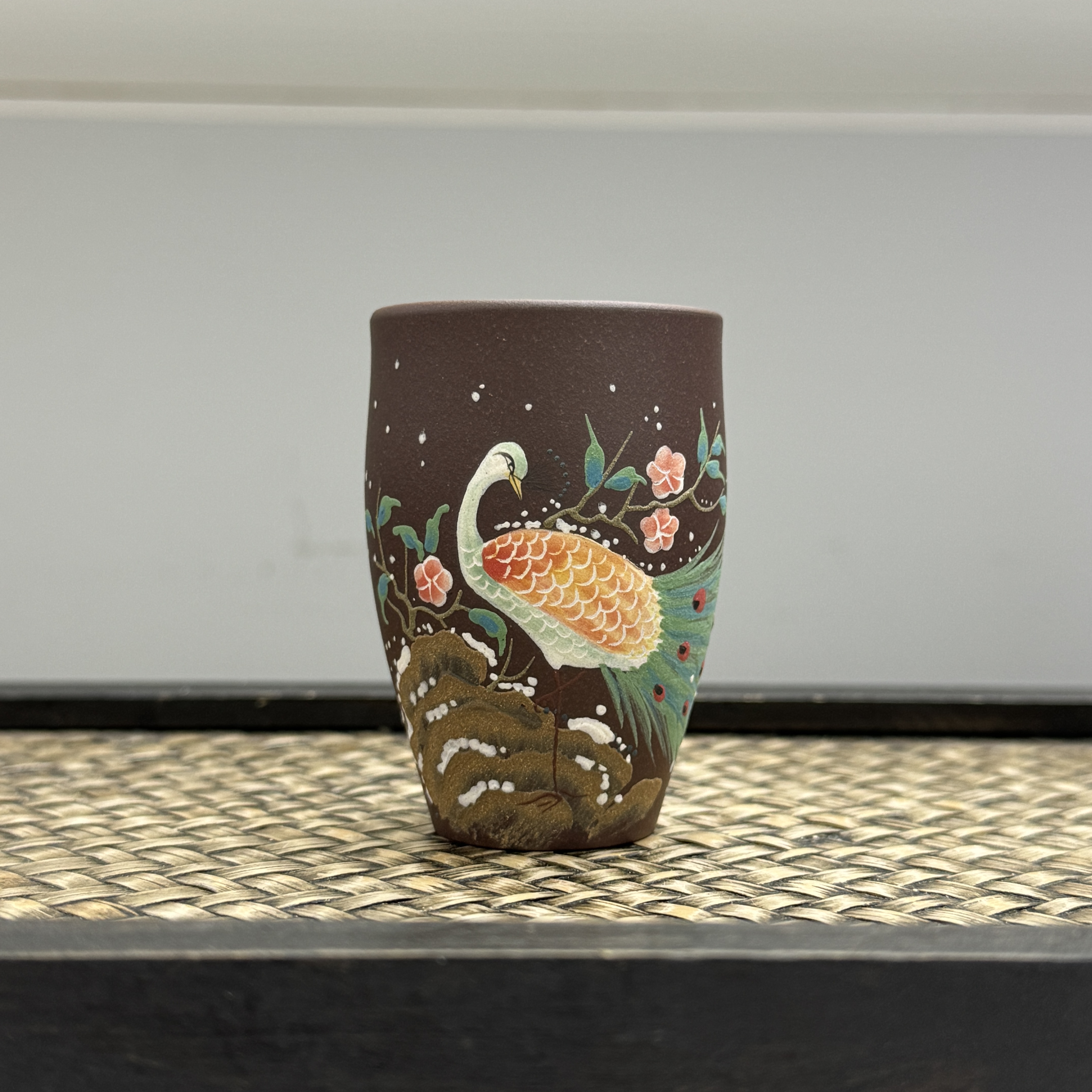 L1107紫泥”孔雀“主人杯