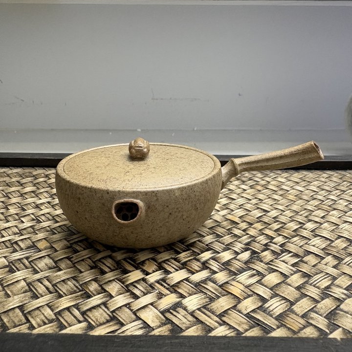 【古月壶来】S983段泥柴烧“知竹”侧把100CC