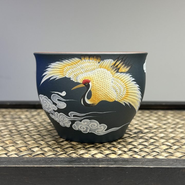 【古月壶来】FS816太湖石‘仙鹤’主人杯