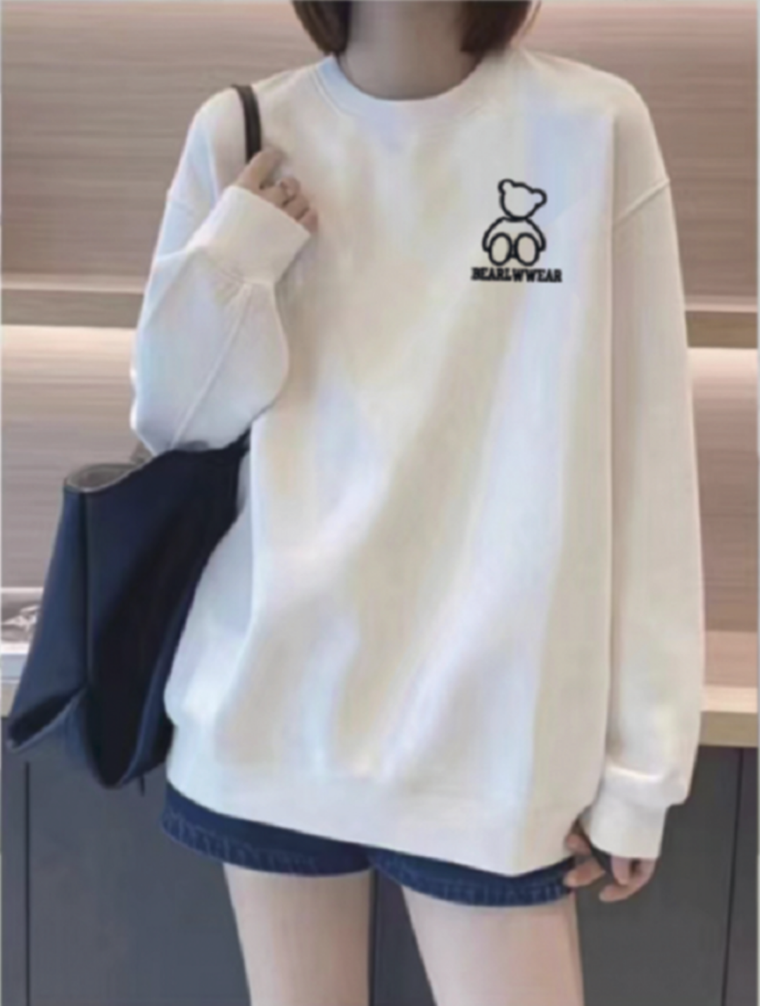 【刺绣】2024男女同款时尚休闲长袖百搭潮流秋冬宽松圆领-卫衣