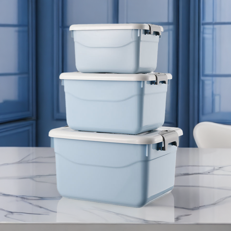 家用加大号收纳箱塑料衣物玩具装书零食储物箱床底整理小号收纳盒