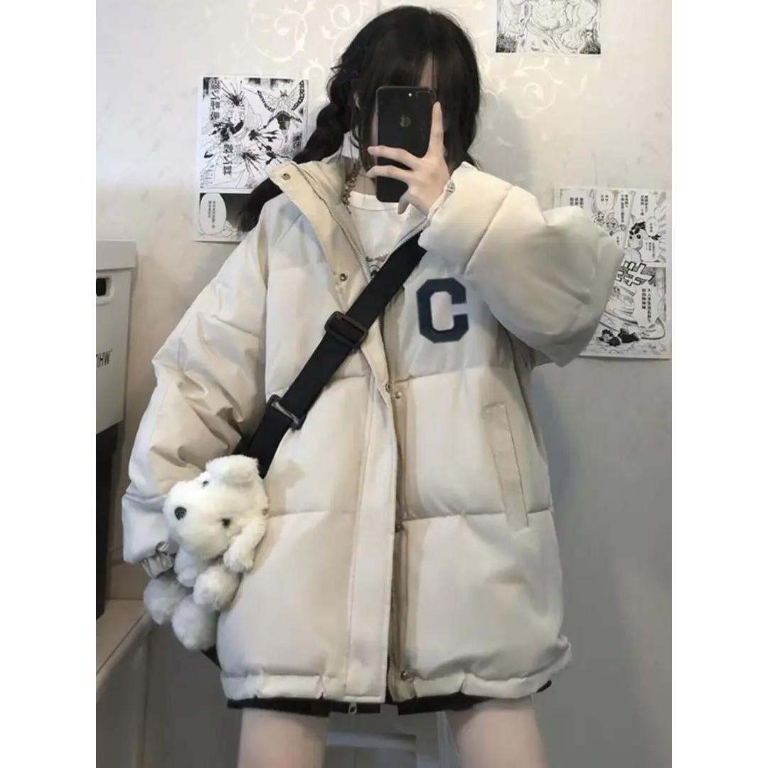 日系羽服少女冬装2023新款初中高中学生袄加厚保暖衣外套百搭