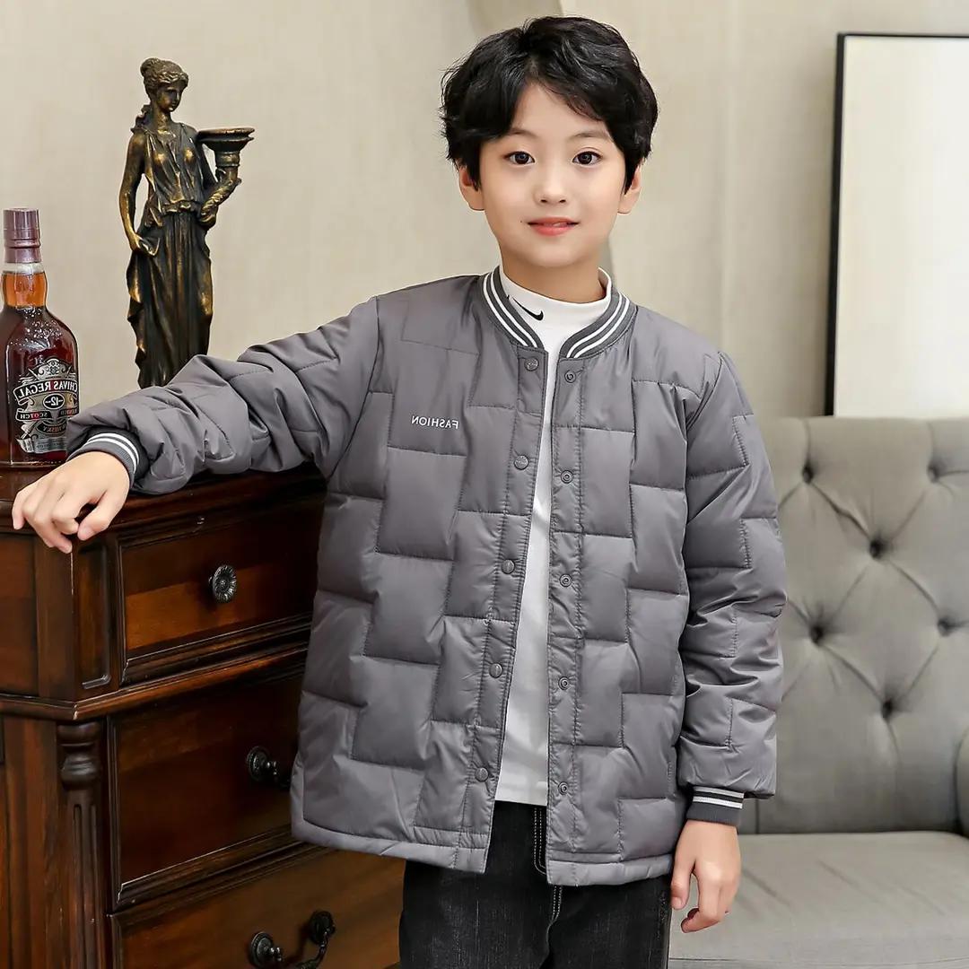 乐乐儿童羽绒内胆男女学生保暖校服内搭轻薄秋冬神器中大童白鸭