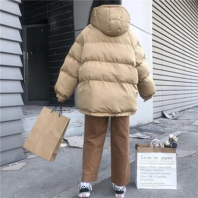袄2023年新款女冬季衣韩版宽松ins加厚学生短款羽服外套