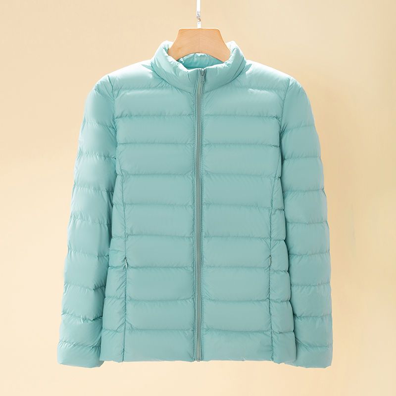 立领大码轻薄羽绒服女20233年新款内胆冬季长袖保暧轻便时