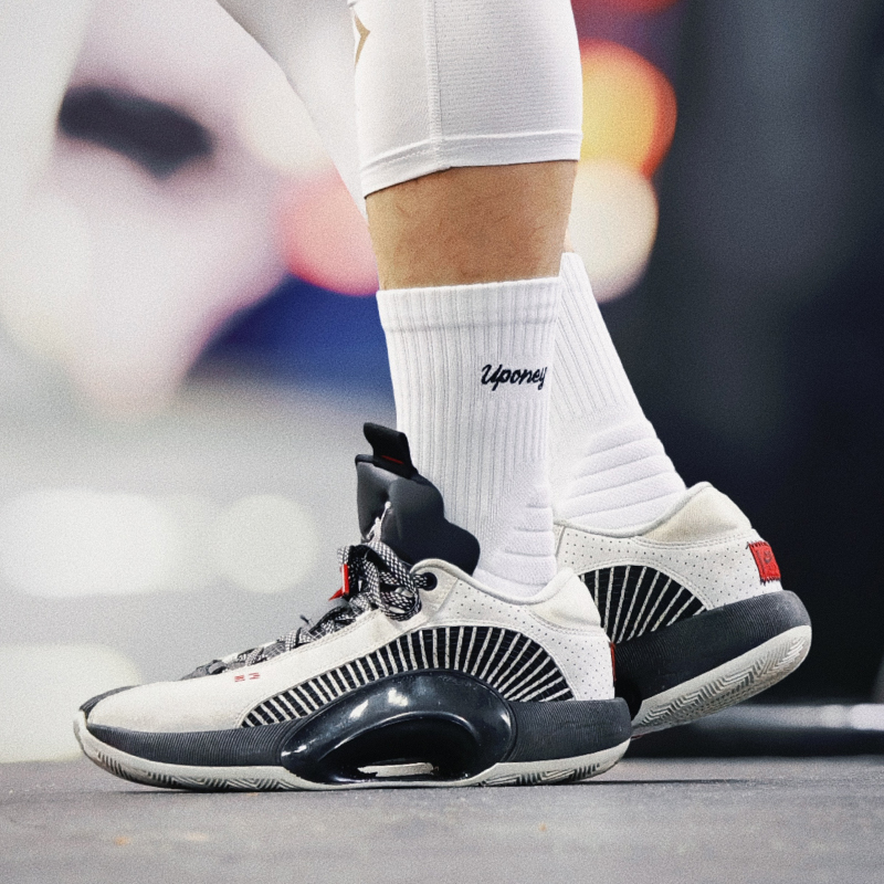 UPONEY篮球袜运动装备防滑缓震耐磨毛巾底加厚美式男款高帮UP2.0