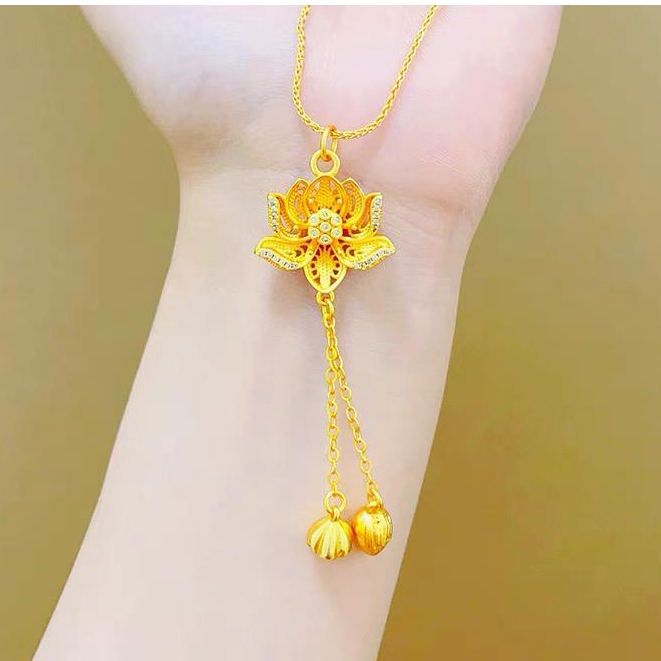 合金吊坠 荷花吊坠 时尚女款百搭