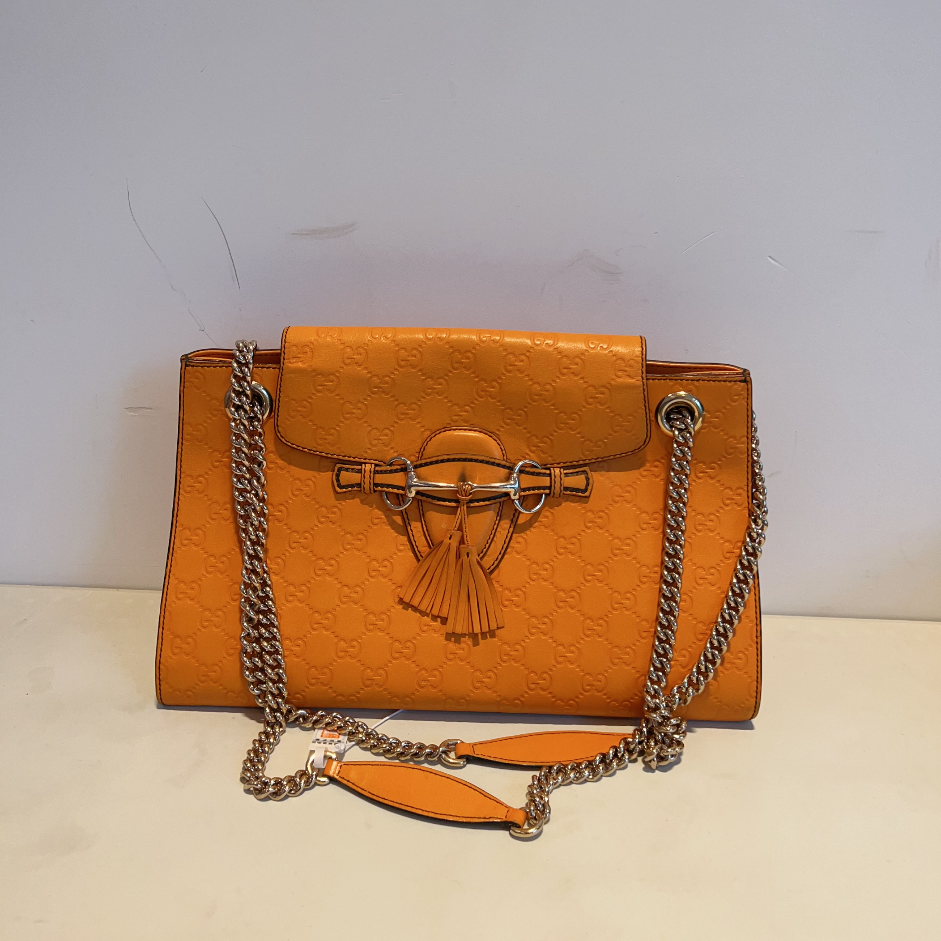 95新 GUCCI/古驰 古驰马衔扣流苏包 K02103