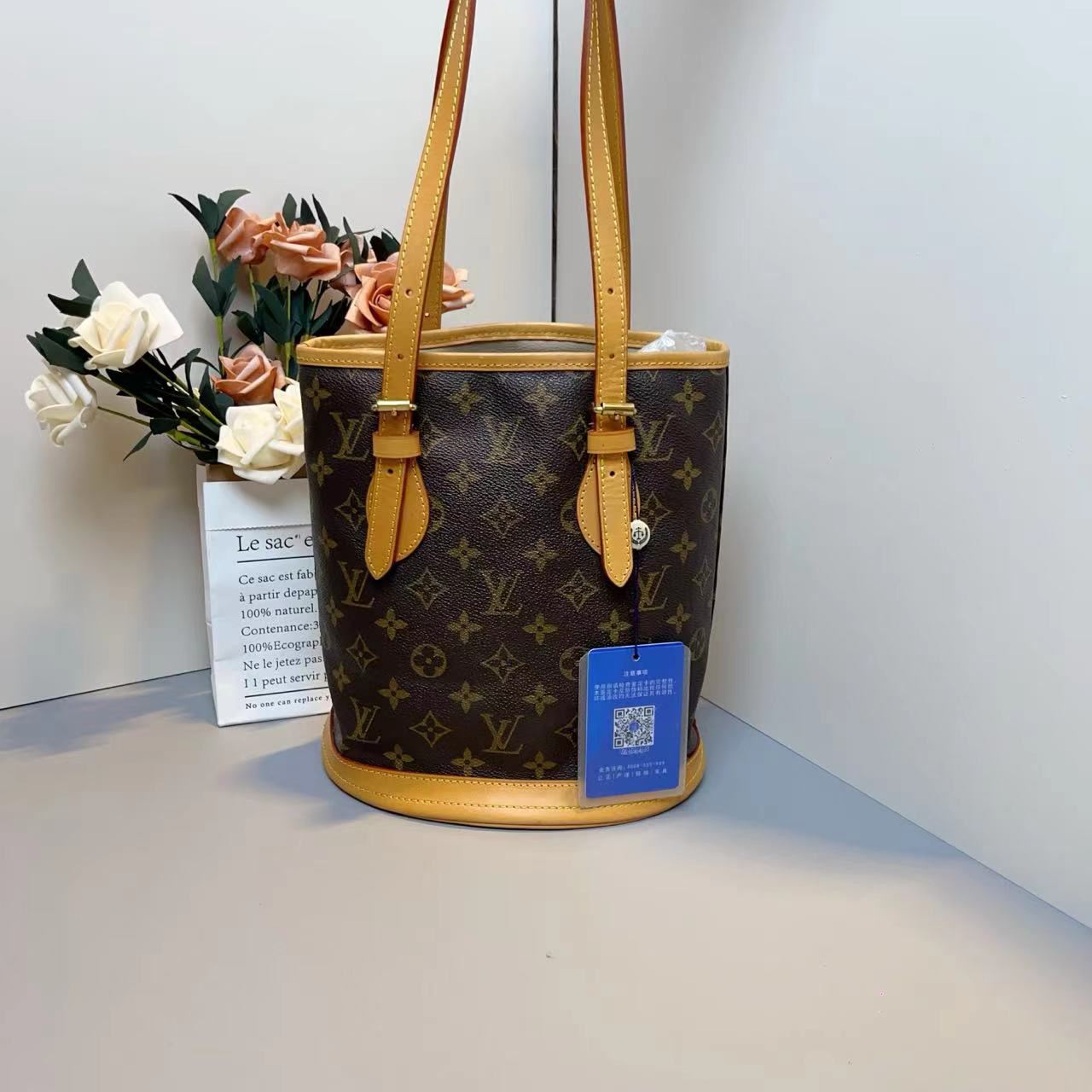 95新 LouisVuitton/路易威登 LV路易威登小号老花水桶包  K02579
