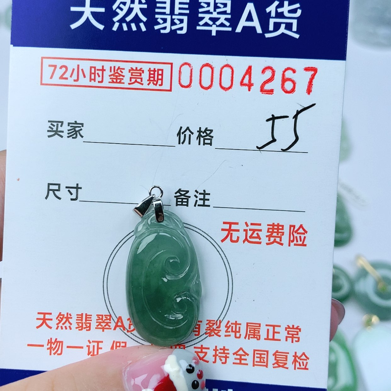 【闪购商品】翡翠颈饰银S925镶嵌