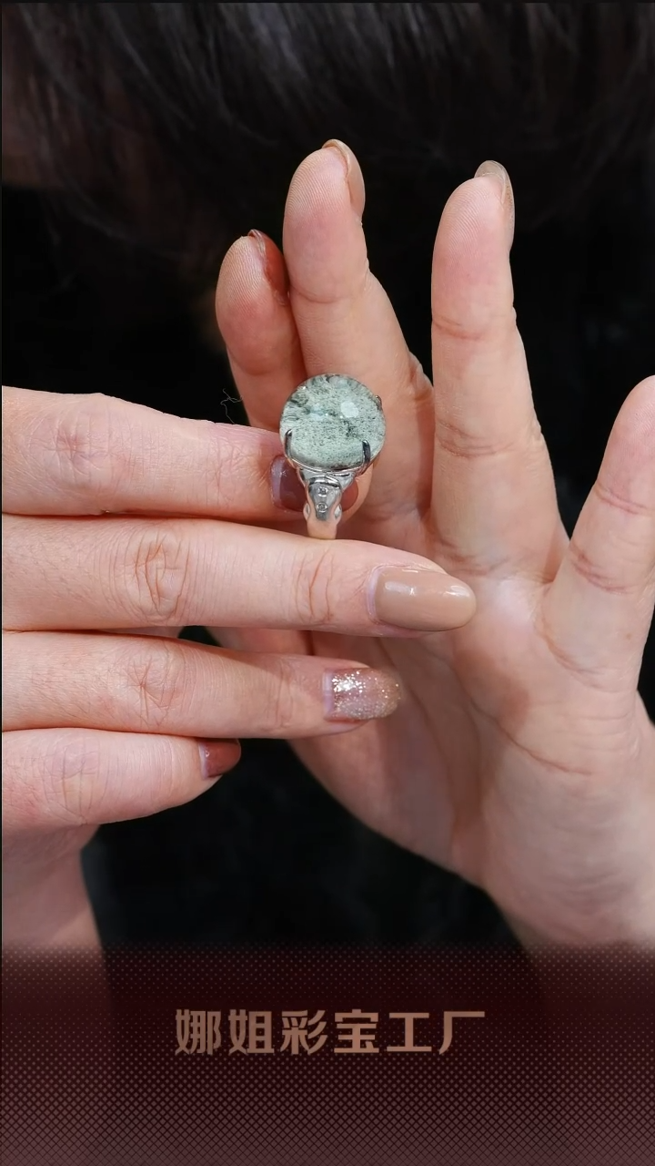 【闪购商品】水晶戒指银S925镶嵌043