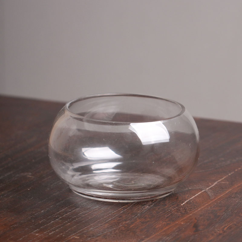 鼓型鱼缸家用小型流水摆件