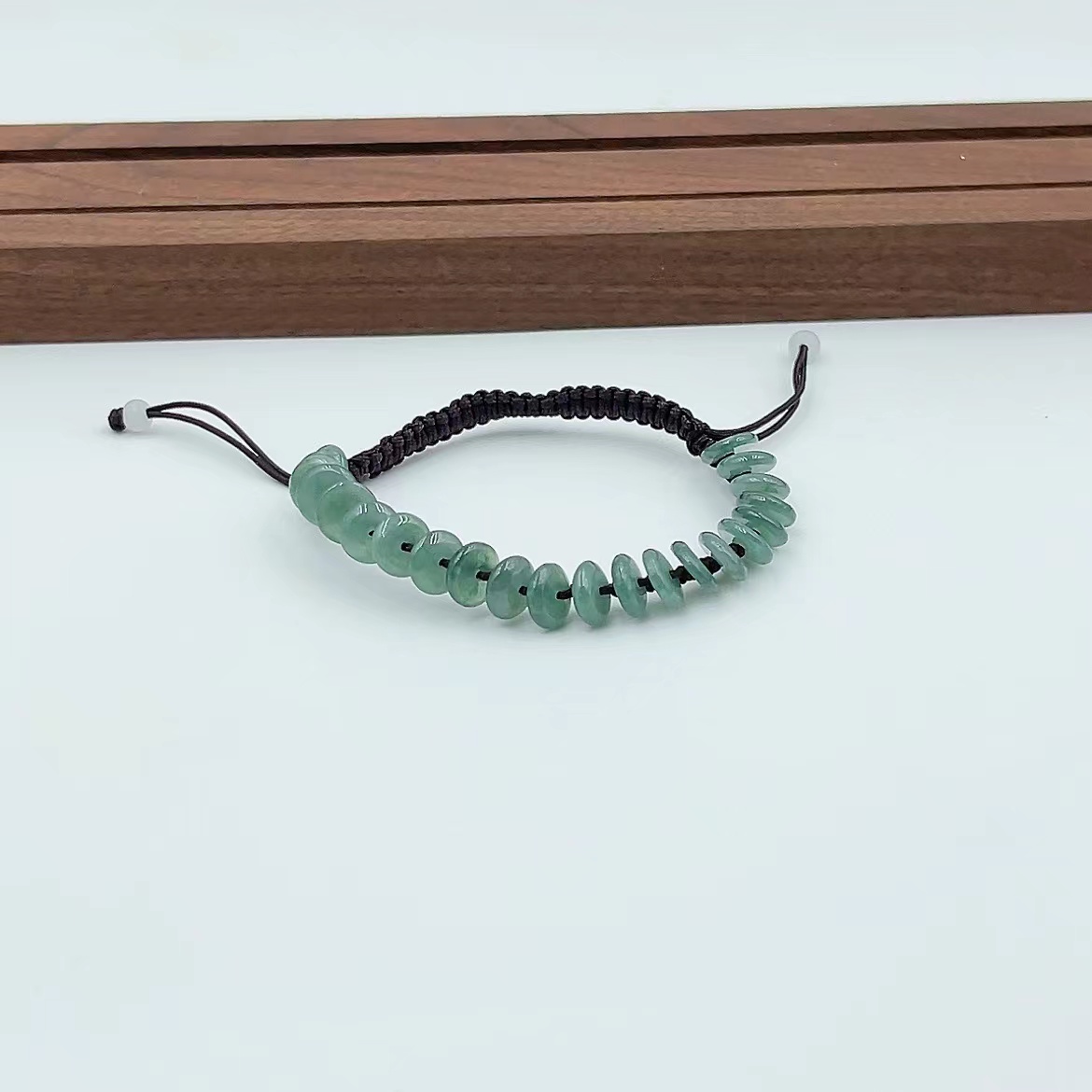 天然a货翡翠钱串手绳 F657—多样性发